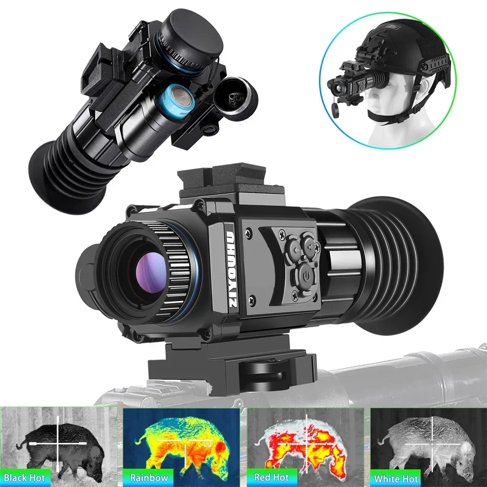 

TU120 Head Mounted Infrared Night Vision Monocular Sight Scope Thermal Imaging Telescopes for Hunting Helmet Riflescope