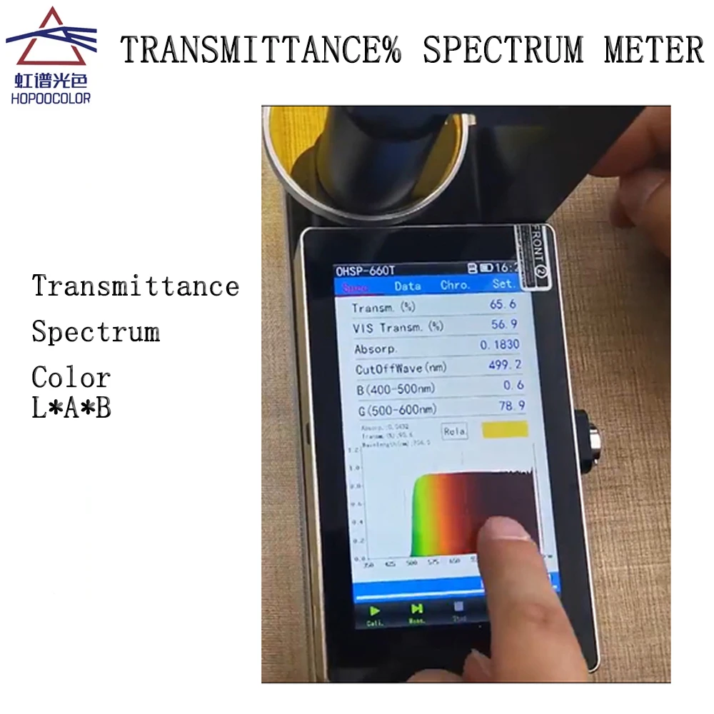 

Portable spectrometer Transmittance L*a*b for eyeglass Lens filter test OHSP660T