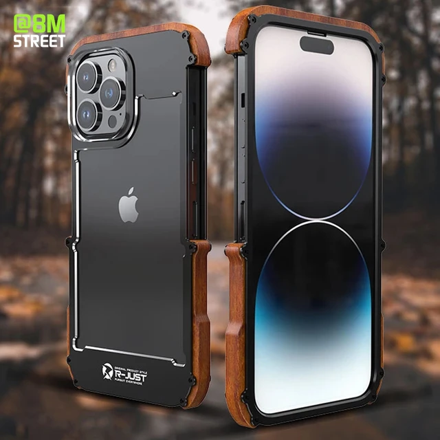 iPhone 12 Pro Max - Capa Fibra De Carbono Real com Madeira