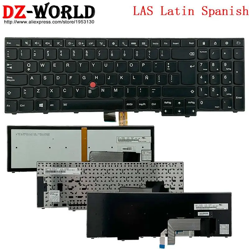 Teclado Espanhol Latino do Las Portátil Lenovo Thinkpad T560 W540 T540p W541 T550 W550s P50s L540 L560 L570 01ax613 04y2429 04y2468