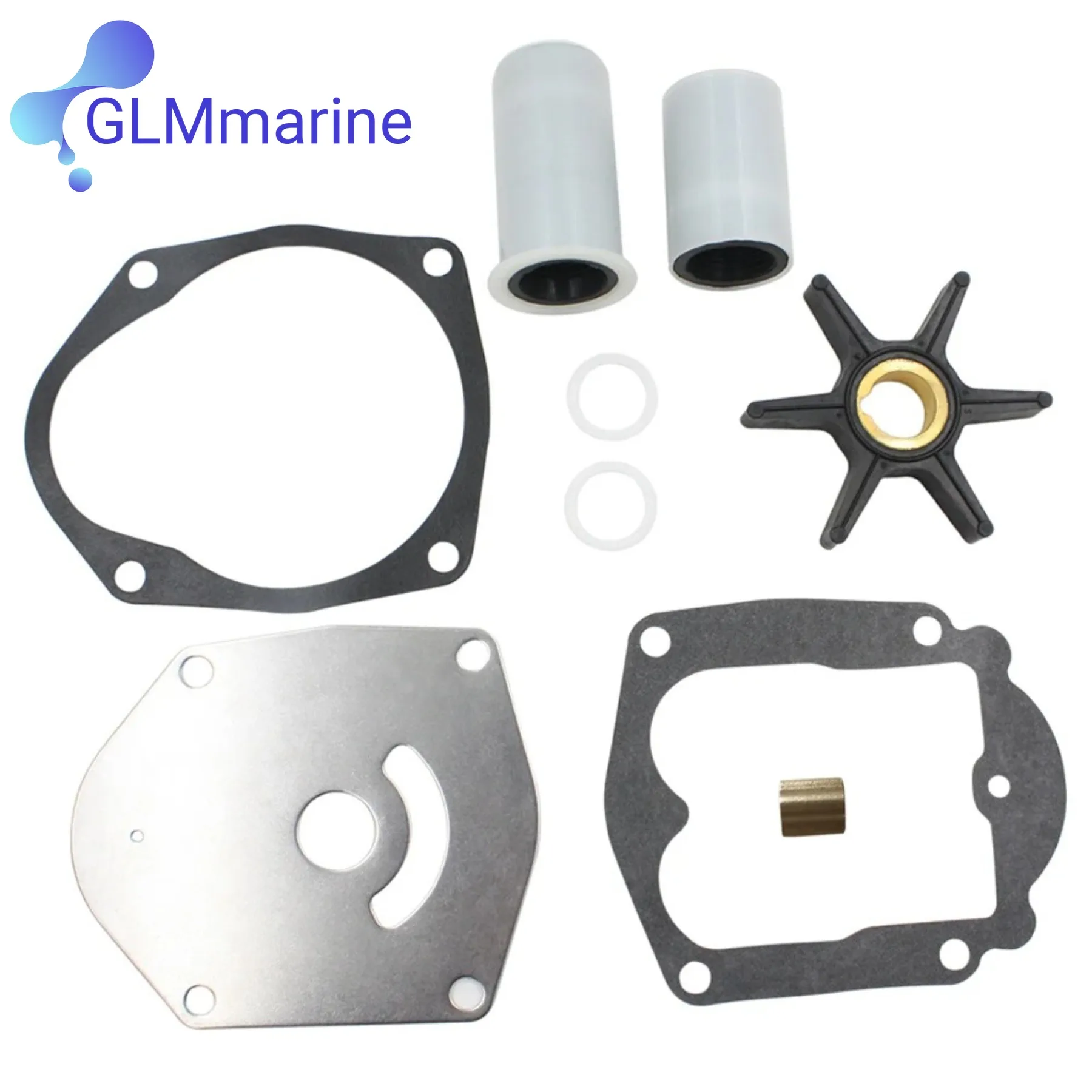 Outboard Engine Parts Boat Motor Parts Water Pump Impeller Kit Water Pump Impeller Service Kit 821354A2 for Mercury Marine 2 Stroke 30HP 40HP 45HP 50HP Outboard 47-821354A2 8508910 821354A1