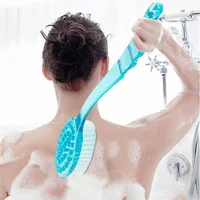 Back Body Bath Shower Cleaning Brushes Bath Brush Long Handle Exfoliating Scrub Skin Massager Exfoliation Bathroom Brush 1