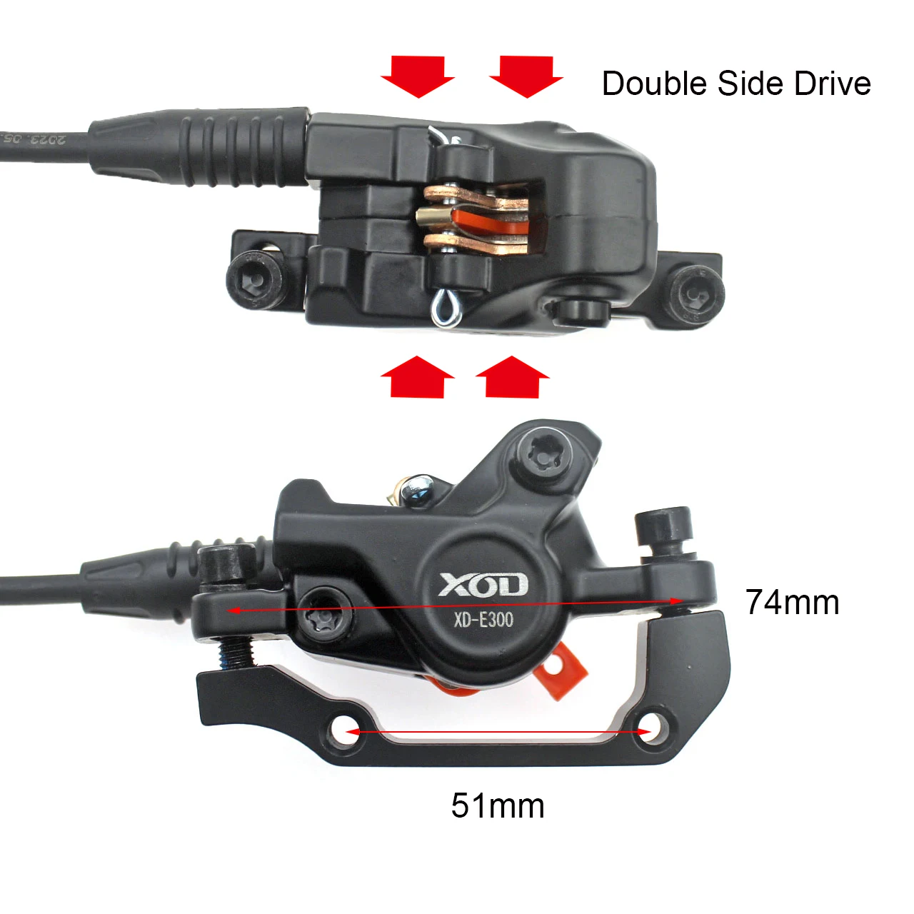 XOD E-Bike Electric Folding Bicycle MTB Hydraulic Disc Brake Power Off For Driving Oil Disc Brake Of Bicycle Caliper Parts