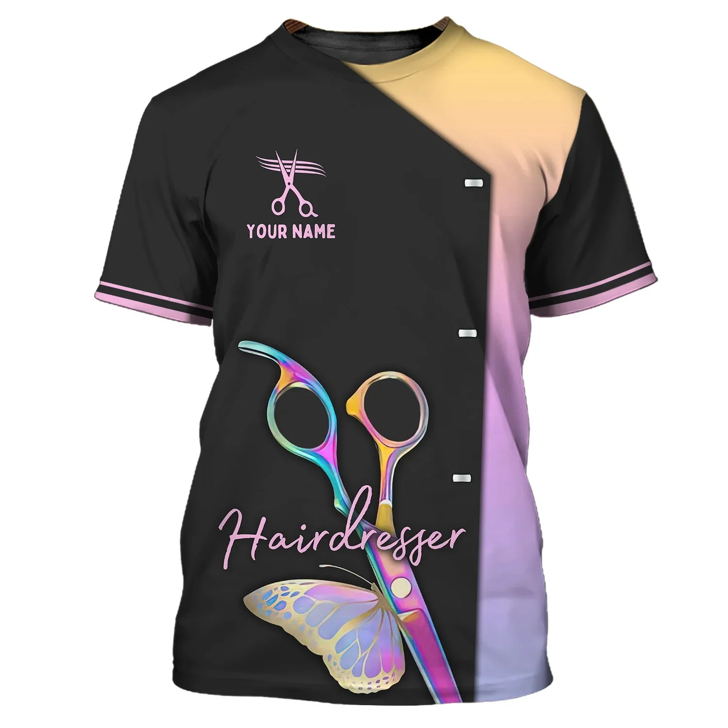 Sommer Herren T-Shirt Friseur personalisierte 3D gedruckt Unisex T-Shirt Friseur Werkzeuge individuelles T-Shirt (nicht Arbeitskleidung) DW181 – Detail 16