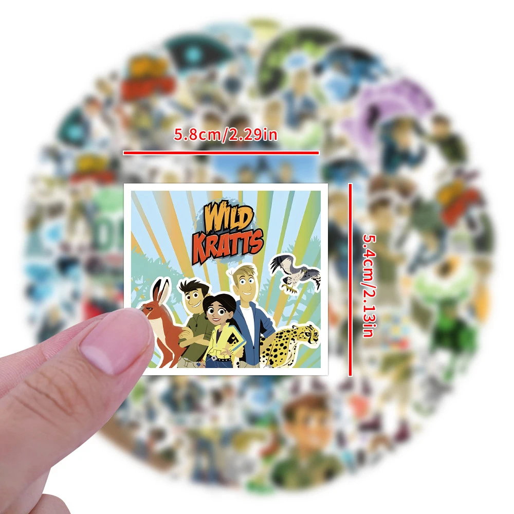 Anime Wild Kratts Stickers 10/30/55PCS