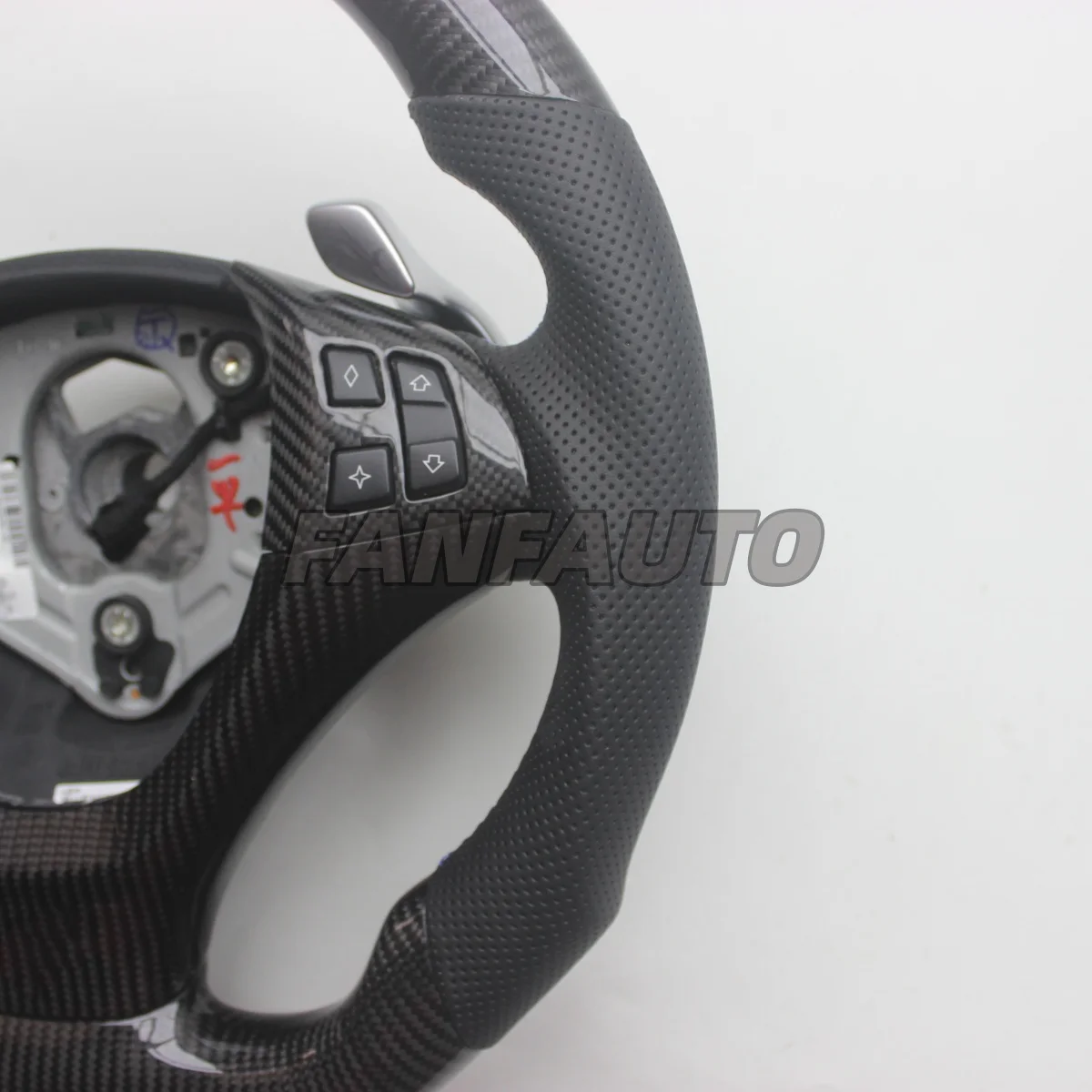 BMW X5 M E70 X6 M E71 2009-2013용 맞춤형 교체용 리얼 카본 파이버 스티어링 휠