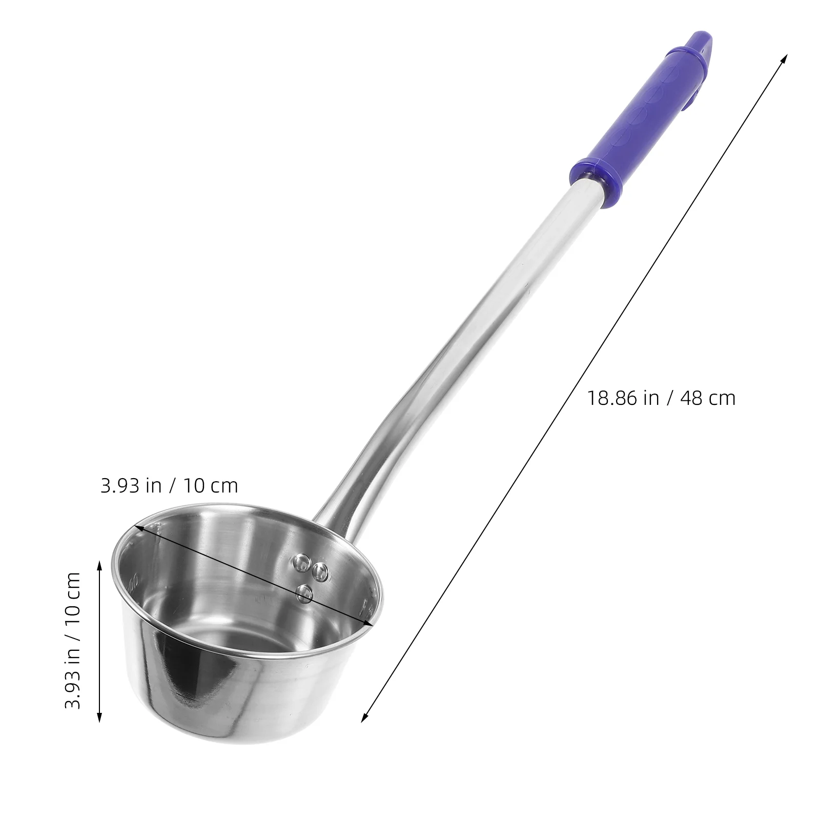 Stainless Steel Spoon Large Ladle Scoop Soup Convenient Kitchen Water Metal Gadget