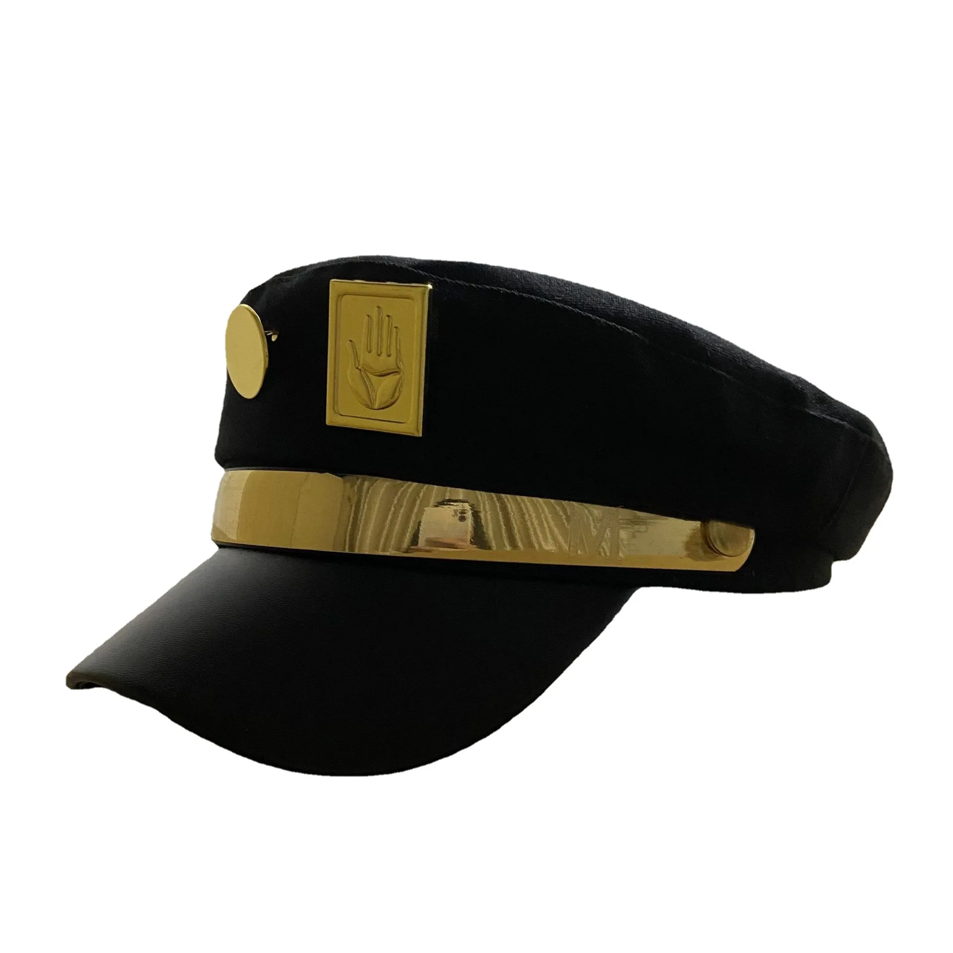 Bimaoxer Anime JoJo's Bizarre Adventure Jotaro Kujo Joseph Army Military  JOJO Cap Hat+Badge Animation around Jotaro Hat - AliExpress