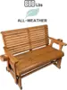 Patio Glider with Cup Holders, High Roll Back and Deep Contoured Seat,Heavy Duty 800 Lb (Cedar Tone, 2-Seater)  furniture 3