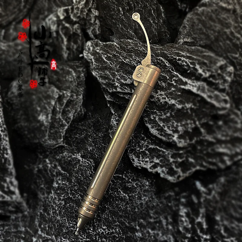 

Titanium CNC Seiko Crafted Siphon Pen EDC Defense Tool Tactical Pen Office Fingertip Toy Stress Relief ADHD Hand Spinner Gift