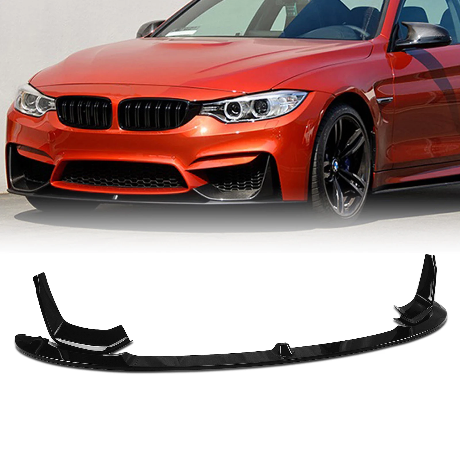 

Для BMW F80 M3 F83 M4 F82 2015-2020 передний бампер спойлер губа + боковой Впускной вентиляционный сплиттер