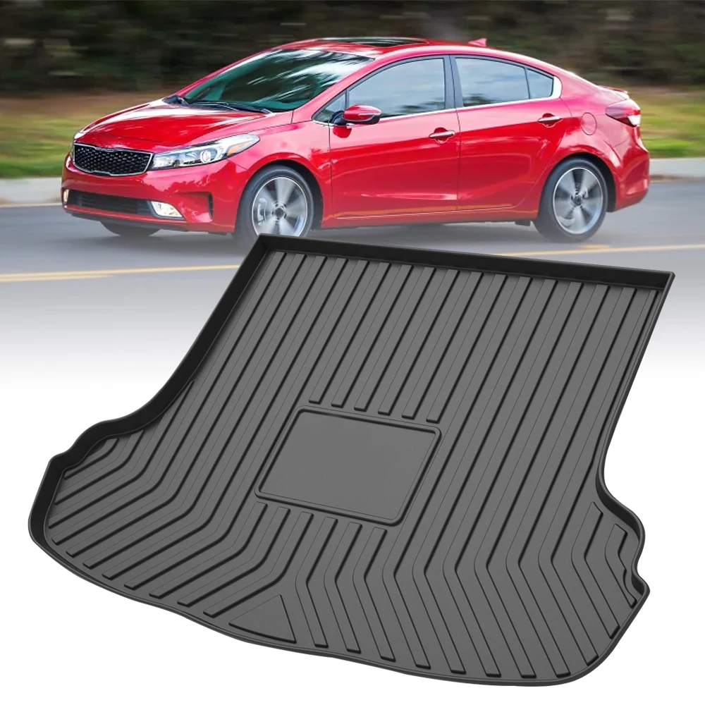 

TPE Car Trunk Mat For Kia K3 Forte Sedan 2013 2014 2015 2016 2017 2018 Trunk Rubber Cargo Liner Carpet Protect Cover