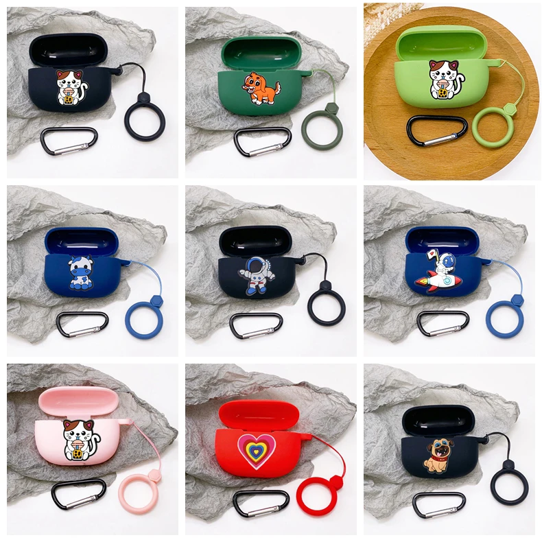 Per Jabra Elite 4 Active Case Cartoon Astronaut/Dog/Cat Animal Silicone Proteggi Auricolari Cover Per Jabra Elite 4 Active Cover