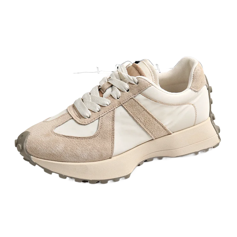 

High Quality Women Casual Shoes Fashion Lace-up Sneakers Genuine Leather Female Flat Shoes Breathable Shoes Female Free Shipping