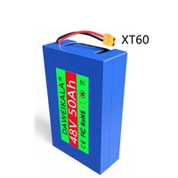 Transport rapide en Air 48V nouvelle batterie au Lithium Power18650 pleine capacité 20-50AH batterie au Lithium adaptée pour 250-2000W 6