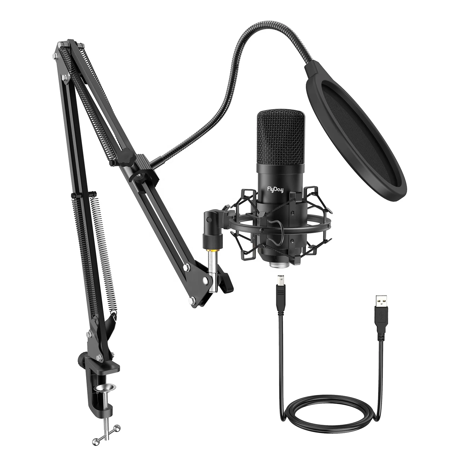 

OEM/ODM PC studio equipment live mic condenser recording gaming podcast usb microphone professional studio condenser microphone
