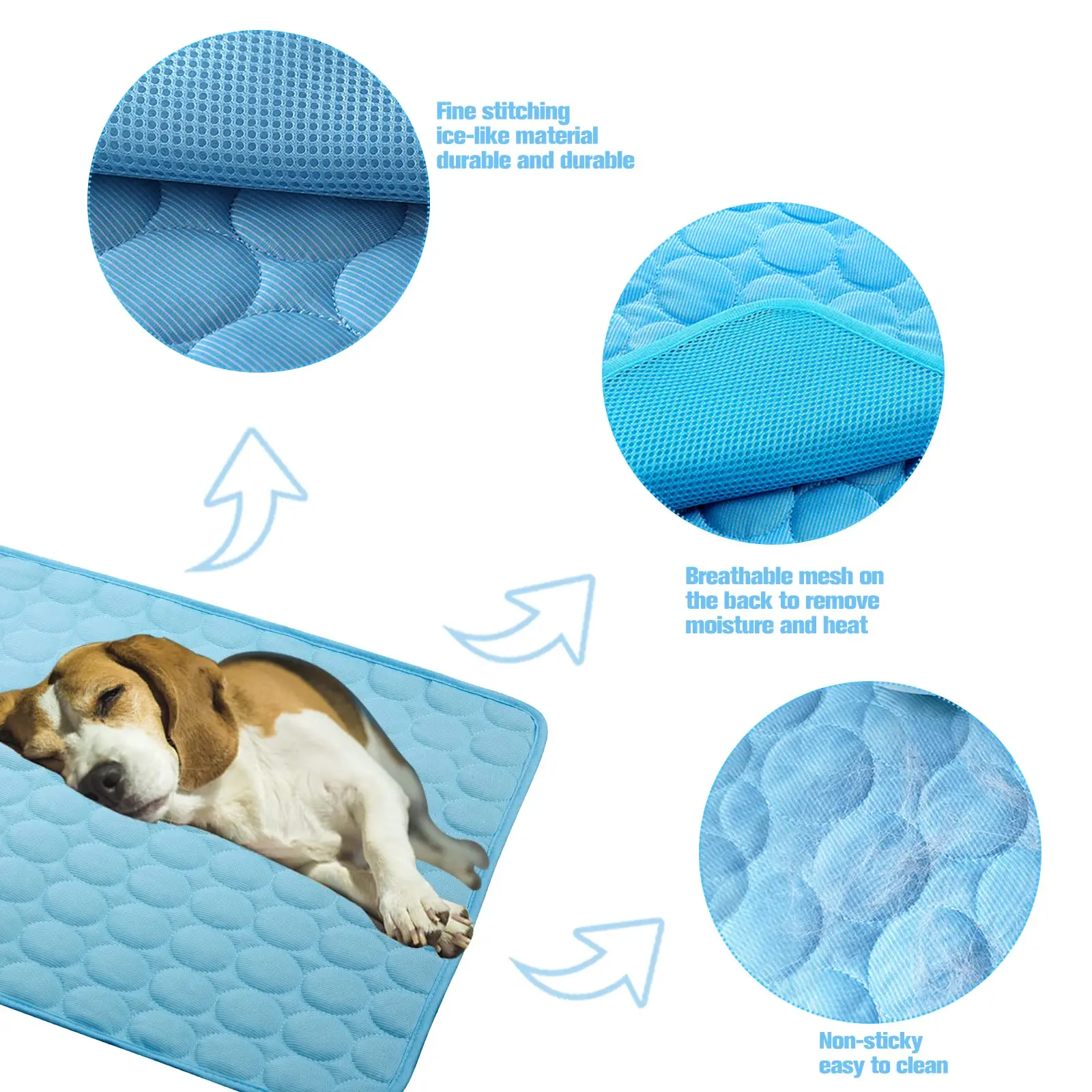 Dog Cooling Mat – Summer Pet Bed Pad for Dogs & Cats 3