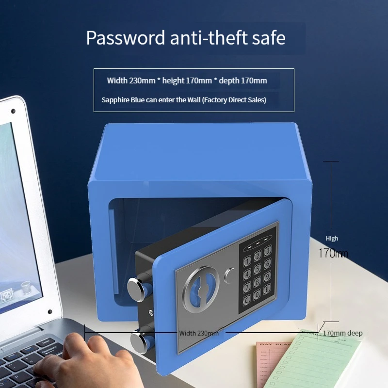 Cofre, cofre à prova de fogo à prova de água, cofre de 1,7 filhotes, cofre  à prova de fogo, cofre de bloqueio digital com teclado à prova de fogo,  indicador LED, para