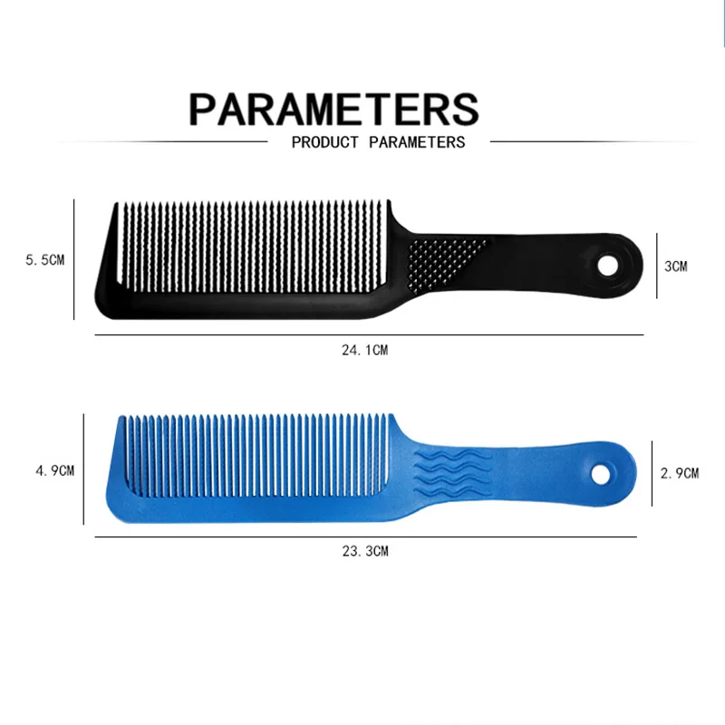 Children Simple Salon Barber Hair Clipper Flat Head Cut Comb Anti-static Hair Styling Wide Tooth Cut Hair Edge Brush Accessories