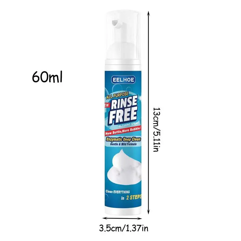 All Purpose Bubble Cleaner Rinse Free Kitchen Degreaser 30ml/60ml Heavy Duty Cleaning Spray For Kitchen Bathroom Car House