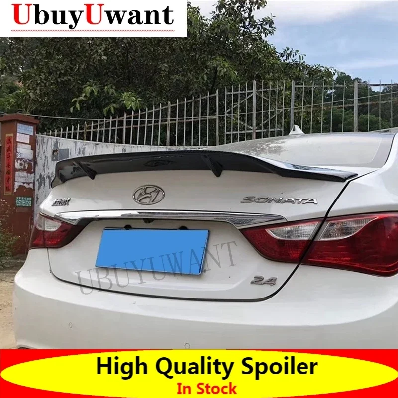 

Fit For Hyundai Sonata 2011-2013 ABS / Carbon Fiber Exterior Rear Spoiler Tail Trunk Boot Wing Decoration Car Styling