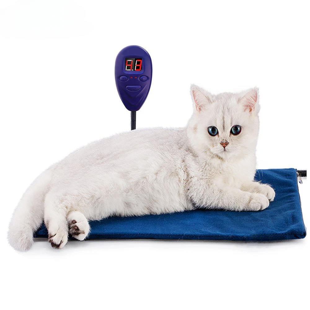 Chew Resistant Pet Heat Mat Dog Cat Waterproof Adjustable Warm Pet Heating Pad 40*30cm for Cat and Dog