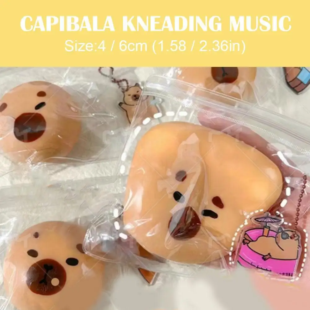 

Capybara Expression Ball Slow Rebound Toy Soft Cute Capybara Pinch Fidget Ins Kawaii Capybara Squeeze Paw Toys Office Workers