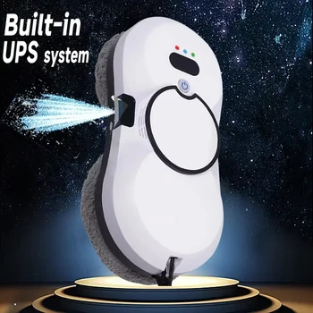 Robot automatico per la pulizia dei vetri con sistema UPS, aspirapolvere e scopa intelligente combinato per apparecchi intelligenti per ufficio domestico con pavimento in vetro 1