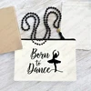 Born To Dance Pattern Makeup Bag Best Gift for Ballet Lovers High Quality Cosmetic Case Elegant Dance Toiletry Pouch 2