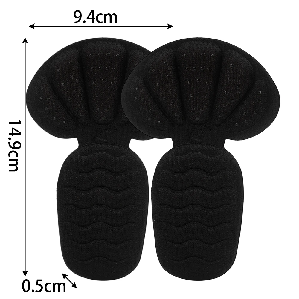 2/4pcs Thicken Sponge Heel Stickers Shoe Cushion Heel Protector Shoes Adjuster High Heels Inserts Heel Pads Shoe Half Insoles