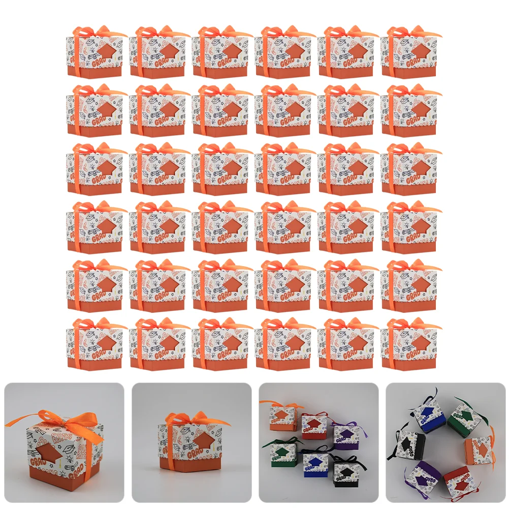 

50pcs Graduation Candy Boxes Paper Graduation Party Favor Box Congratulation Gift Favor Boxes