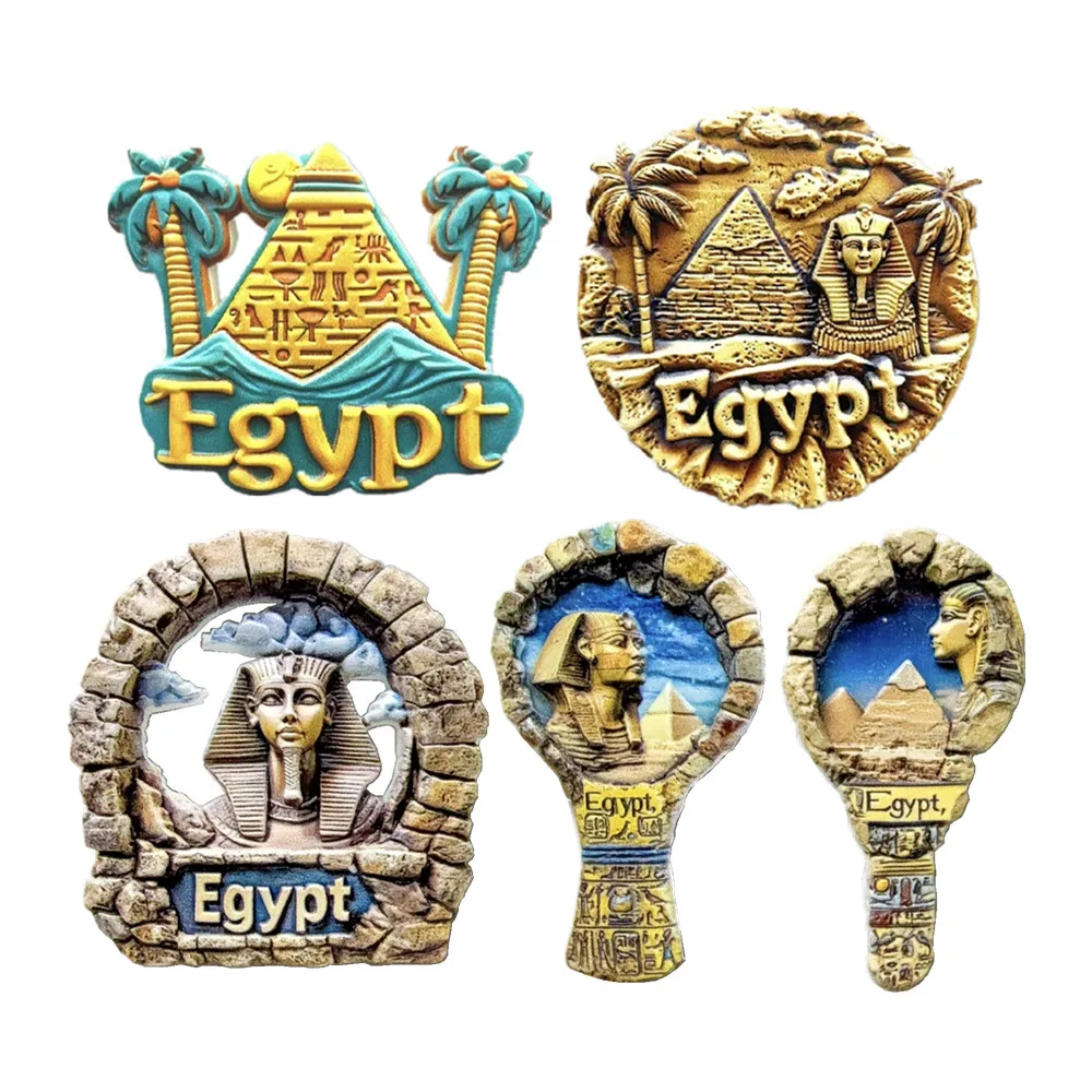 Africa Egypt Resin 3D Fridge Magnets Tourism Souvenir Refrigerator Sticker Handicraft Gift Decoration Articles refrigerator decor,magnetic fridge magnets,magnetic fridge stickers