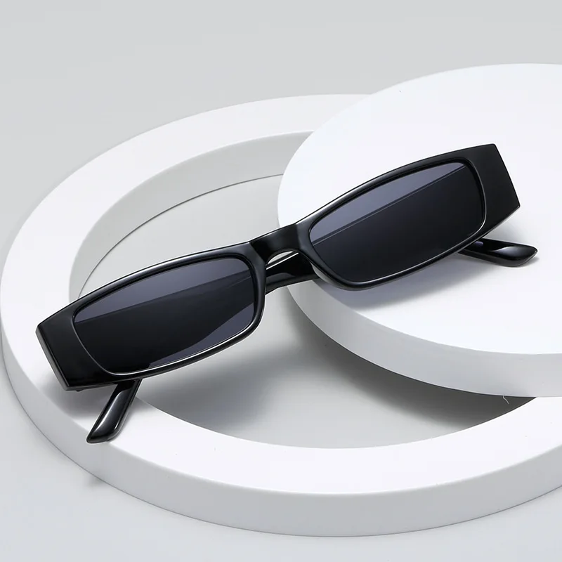 Occhiali da sole rettangolari vintage piccoli Occhiali da sole quadrati con montatura stretta retrò Occhiali da sole quadrati moda femminile Punk Hip Hop Oculos De Sol_voghion.com