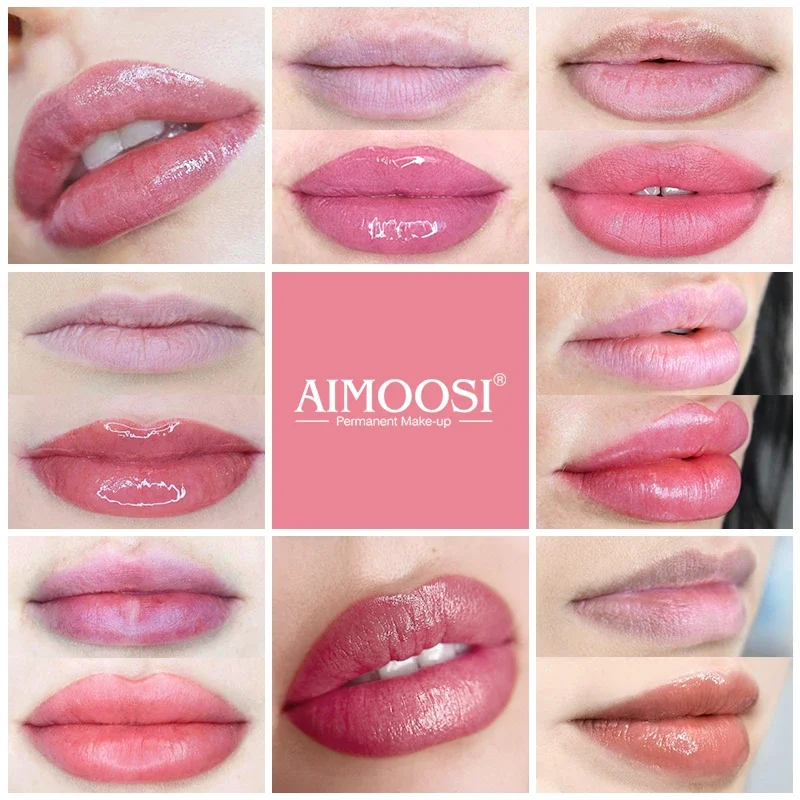 AIMOOSI 3ml Tattoo Ink Permanent Microblading Paint Inks Pigment Semi Makeup Eyebrows Lips Tint Consumables Tattoo Supplies 2