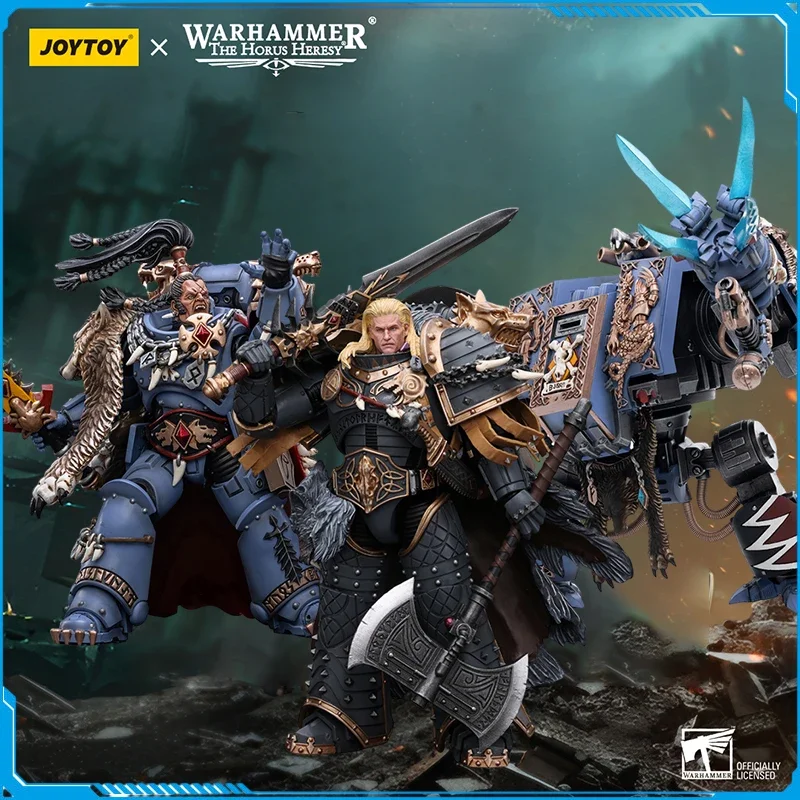JOYTOY Warhammer 40,000 Action Figure 1/18 - Space Wolves Leman Russ, Primarch Of The VIth Legion, Collezione Per Adulti - 2