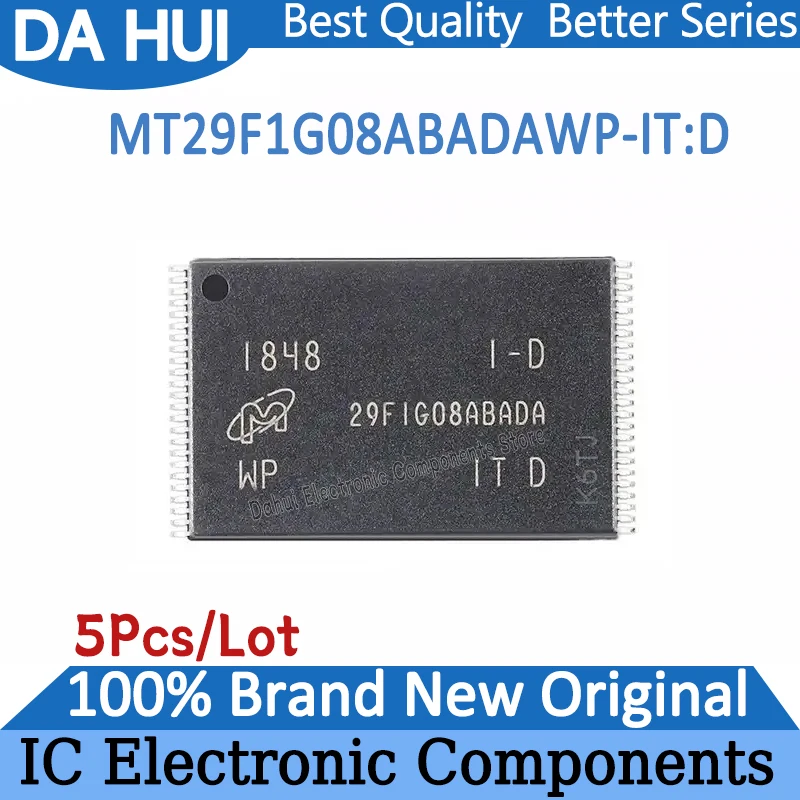 

5Pcs/Lot MT29F1G08ABADAWP-IT:D MT29F1G08ABADAWP-IT MT29F1G08ABADAWP MT29F1G08 29F1G08ABADA IT:D IC FLASH Chip TSOP-48