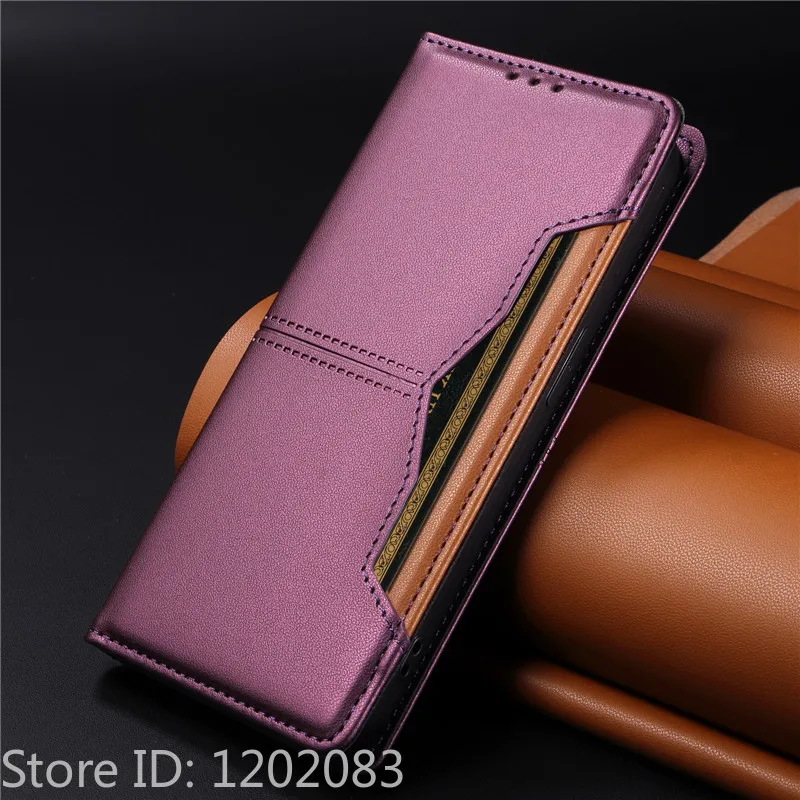 Luxury Magnetic Wallet Case Flip Cover with Book-Style Design and Protective Features