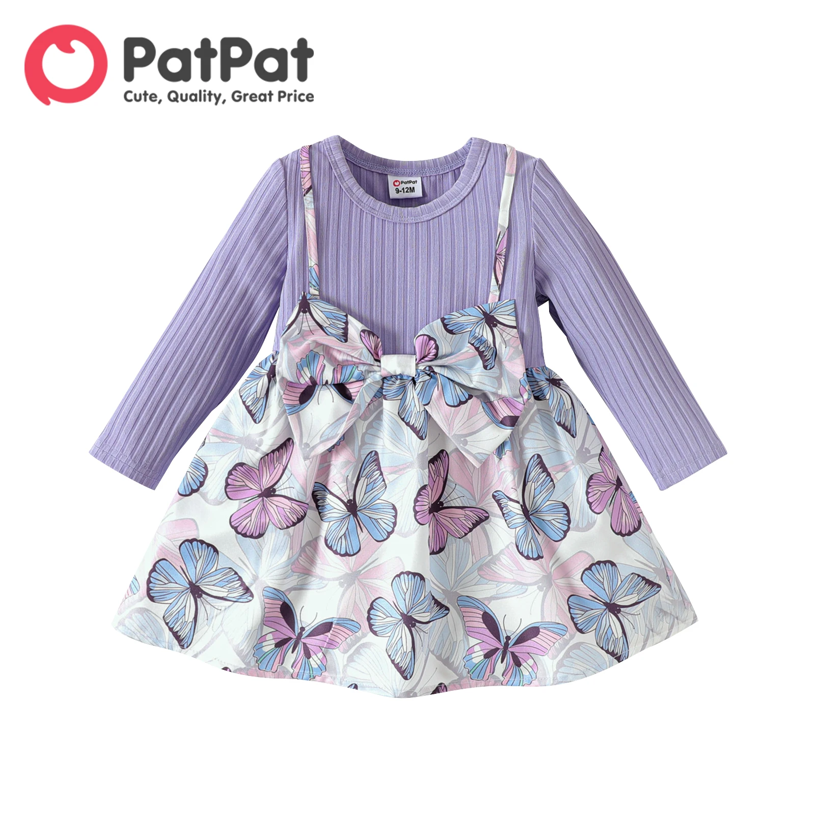 Tanio PatPat Party Dress noworodki ubranka dla niemowląt noworodek solidna