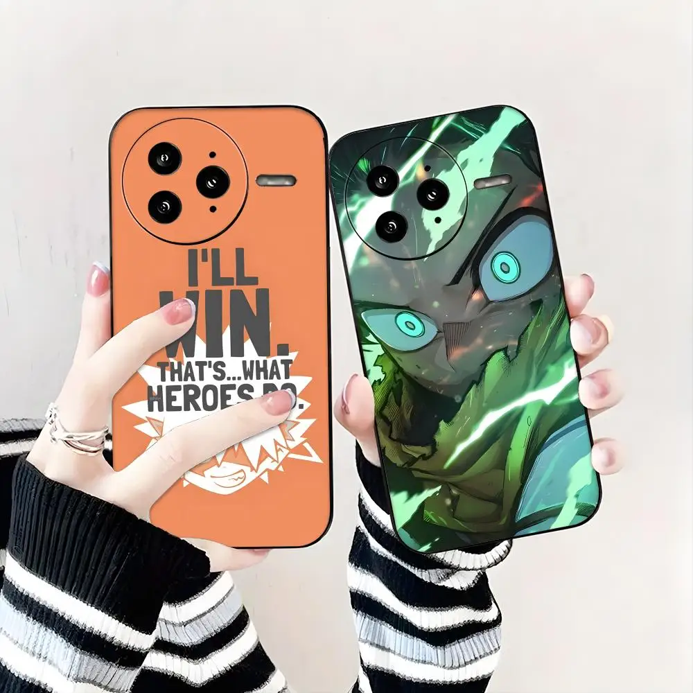 Deku My Hero Academia Soft Black Phone Case Cover
