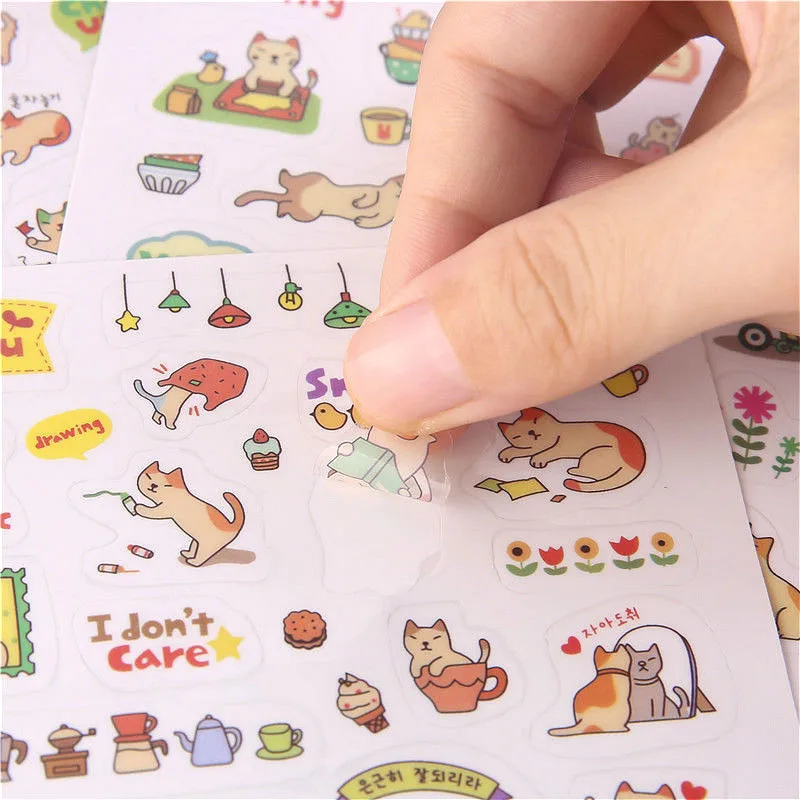 6PCS/set Kawaii Cute Drawing Market Planner Book Diary Decorate Stationery  Stickers PVC Transparent Scrapbooking - Price history & Review, AliExpress  Seller - XueSheng Official Store