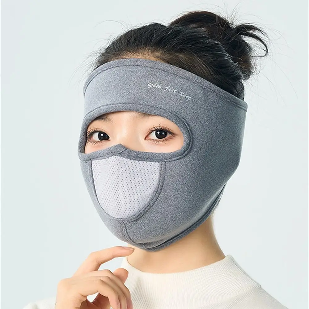 Fashion Warmth Thickened Face Mask Winter Warm Full Face Mouth Cover Windproof Cold-proof Breathable Earmuffs Women Men