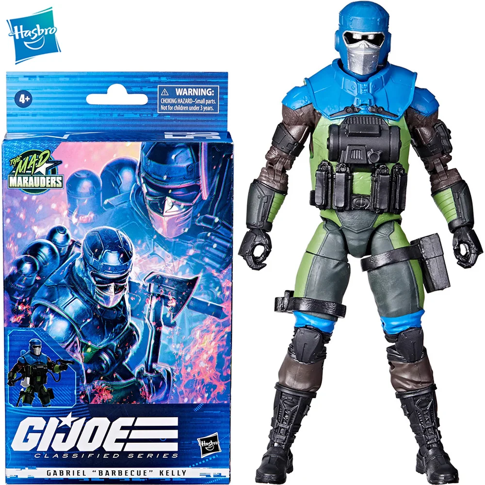 

[In Stock] Hasbro G.i. Joe Classified Series Mad Marauders Gabriel Barbecue Kelly Action Figure Model 6-Inch Toy Gift F4030