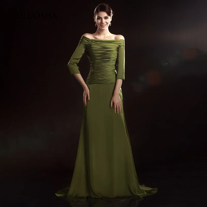 

flat shoulder dress Mother of The Bride Dresses with Wedding Party Gowns Ankle-Length Mother chiffon Dresses for Wedding
