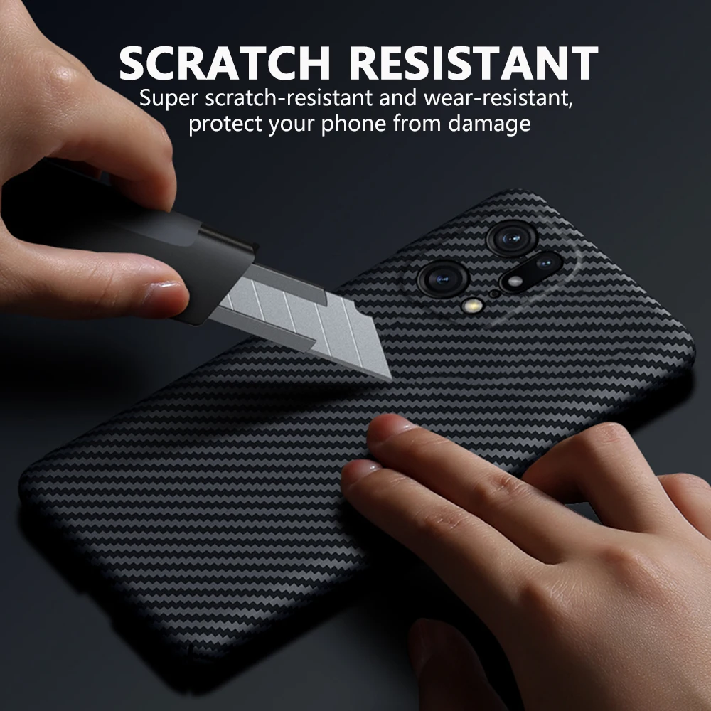 Luxury Carbon Fiber Hard Case with Ultra-Thin Lens Protection and Anti-Knock Design