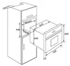 45cm high built in compact Microwave oven with grill 2