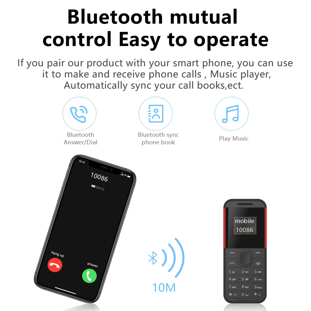 SERVO BM222 Ultra Mini Mobile Phone Dual SIM Standby Magic Voice Bluetooth Dial Call Recording Blacklist Cheap Small Cellphones