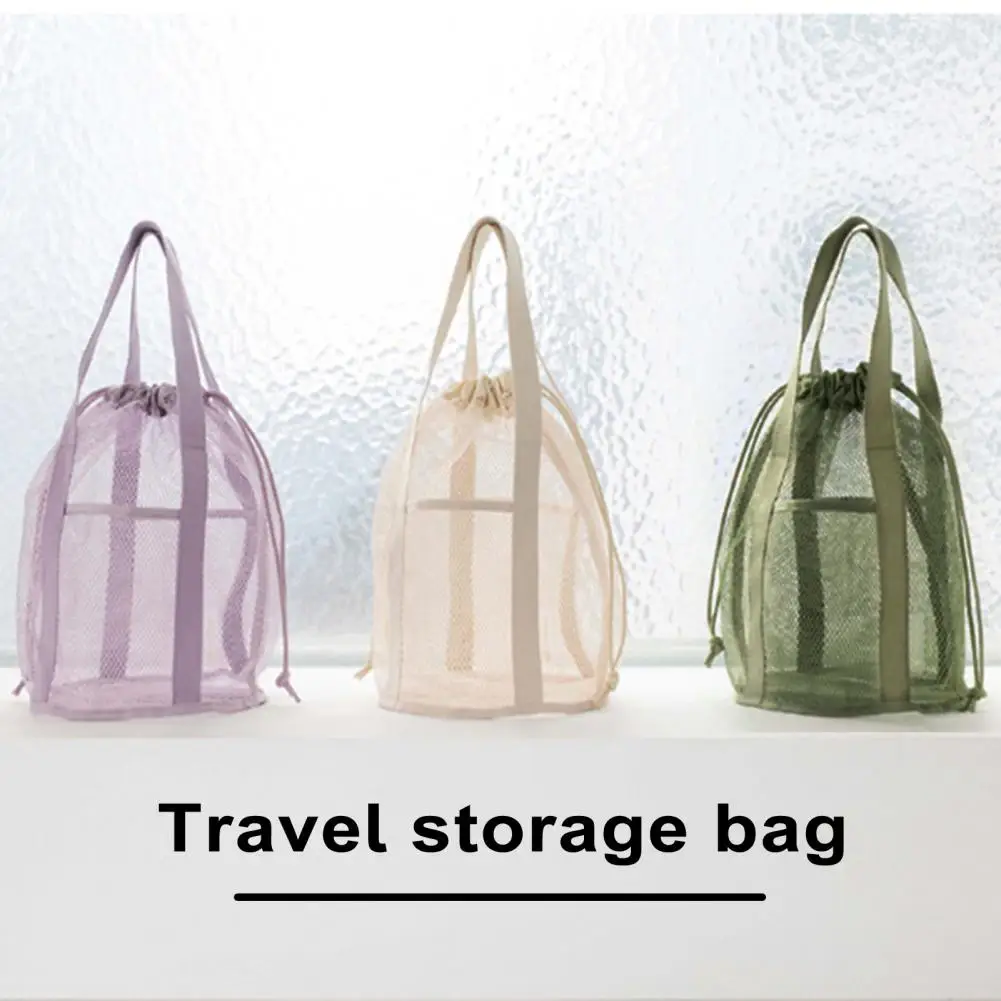 Travel Toiletry Bag Capacity Mesh Toiletry Cosmetic Bag Organizer for Travel Foldable Lightweight Design with for Organizing