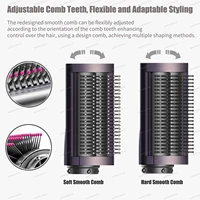 220V bigoudi 6In1 Multi Hair Styler fer à friser brosse à Air chaud 20/30mm baril à friser automatique brosse à lisser douce HairDrye 6