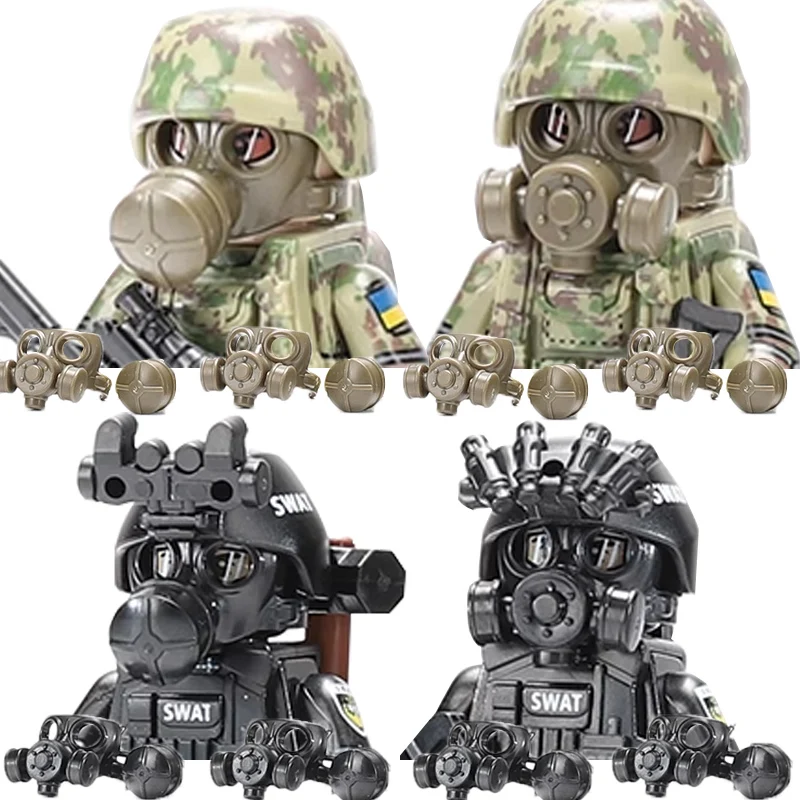 

Modern City Police Ukraine Special Forces Commando Figures Building Blocks Army Soldiers SWAT Armor Car Weapons Bricks MOC Toys