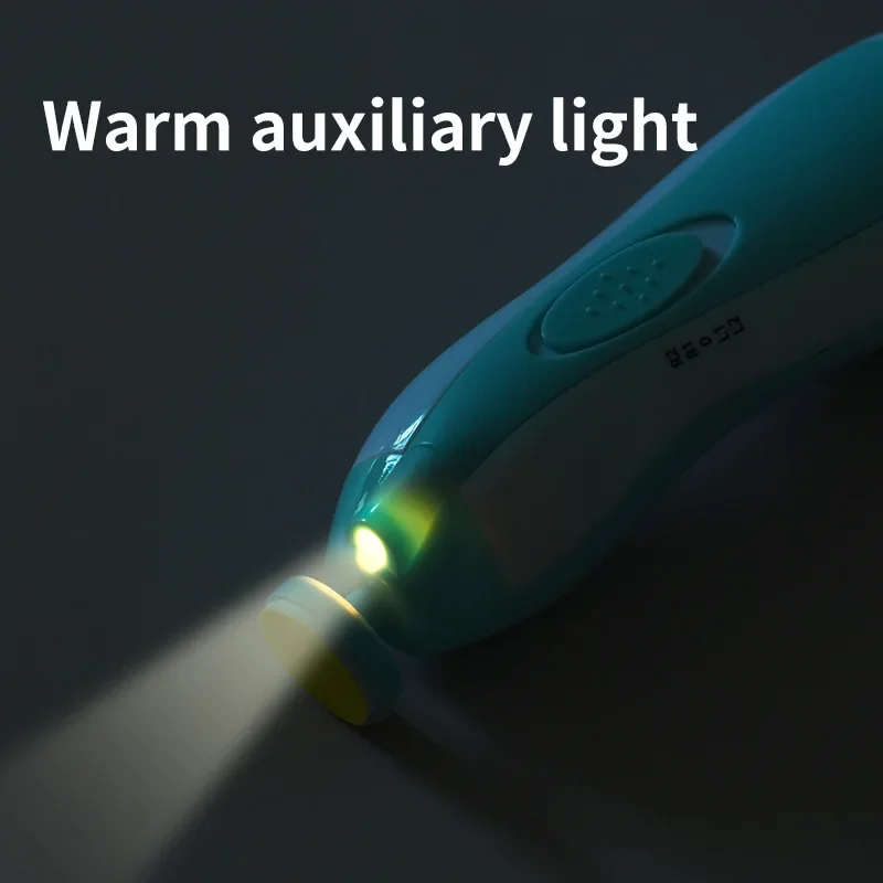 Glowing Baby Nail Clippers Children's Electric Nail Knife Finger Care Tools Plastic Durable Safe For Babies